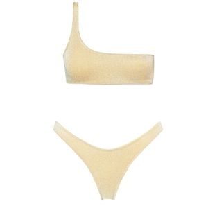 Triangl MELROSE bikini - gold sparkly